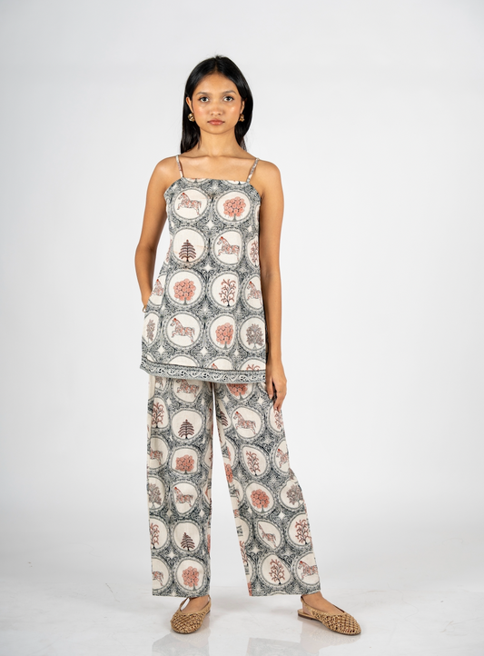 Pathachitra Horses  Straight Pants