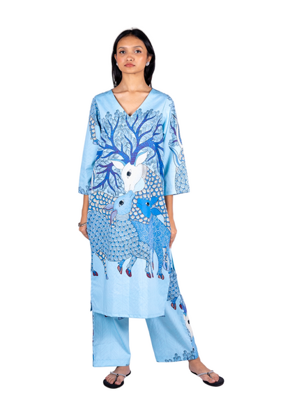 Gond Hiran Kurta Set