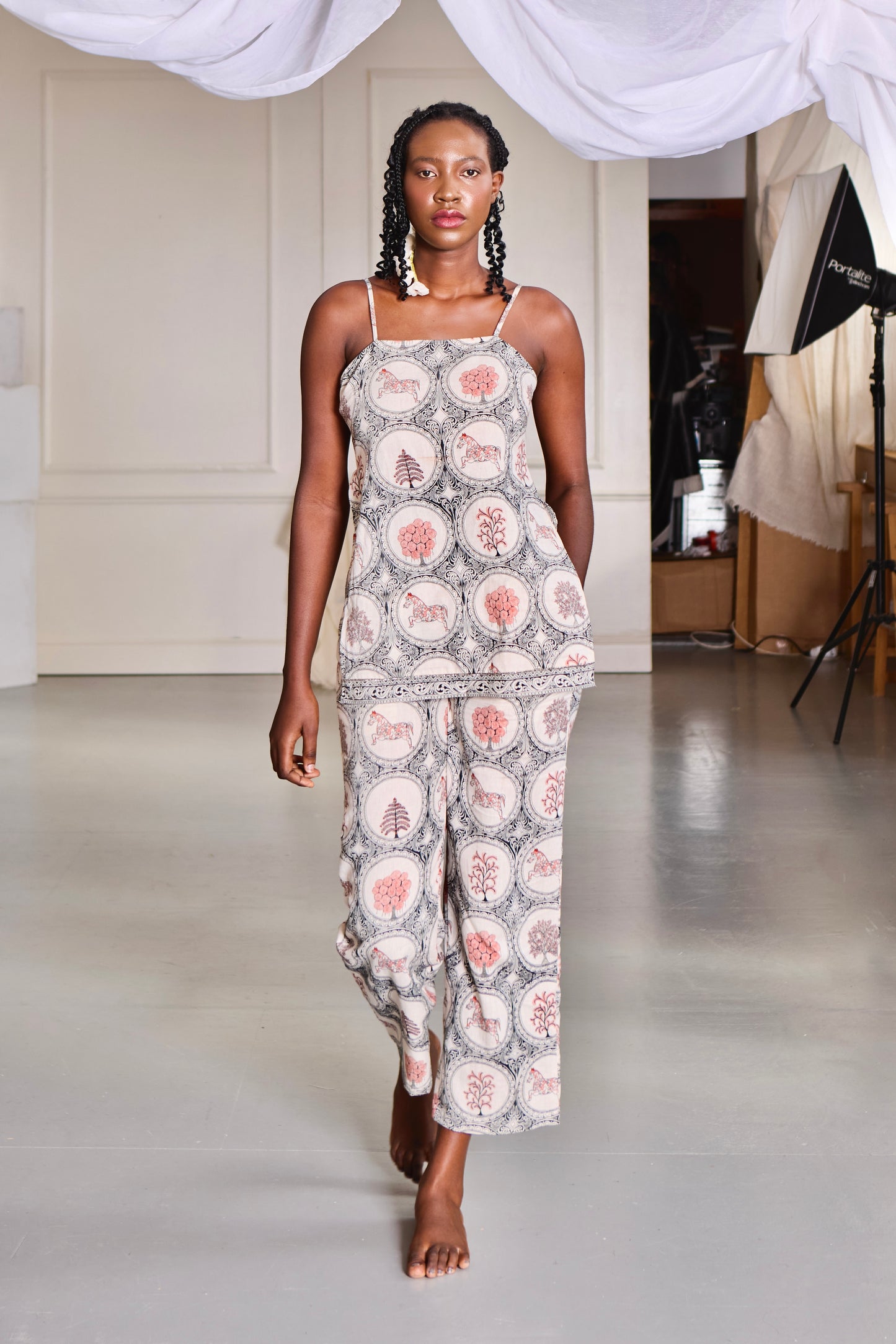 Pathachitra Horses  Straight Pants