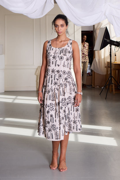 Warli Jungle Long Dress